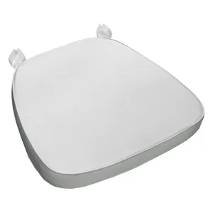 Подушка для стула "Тиффани" мягкая белая