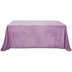 Скатерть бархатная "Бета" фиалковая прямоугольная