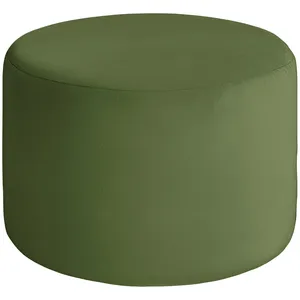 Чехол пуфик "Фуфик" миди зеленый чай бархат