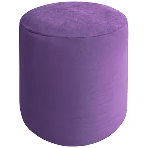 Чехол пуфик "Фуфик" мини фиолетовый люпин бархат