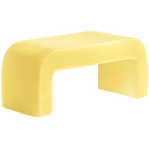 Чехол пуфик "Боу" макс спелая дыня бархат