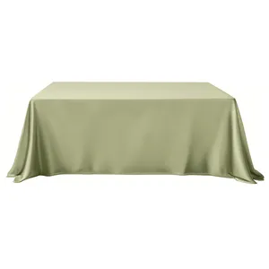Скатерть "Шелк+" | зеленая пастель прямоугольная