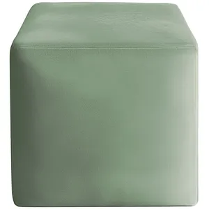 Чехол пуфик "Квадро" | шалфей бархат