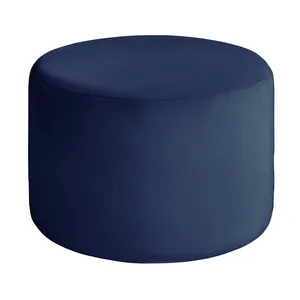 Чехол пуфик "Фуфик" миди темная ночь бархат