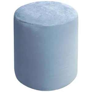 Чехол пуфик "Фуфик" мини голубой сапфир бархат