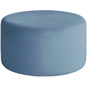 Чехол пуфик "Фуфик" макс голубой сапфир бархат