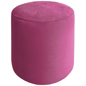 Чехол пуфик "Фуфик" мини малиновый бархат