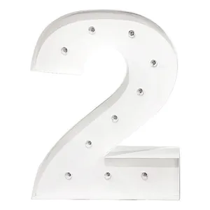 Цифра "2" белая (высота 100 см)