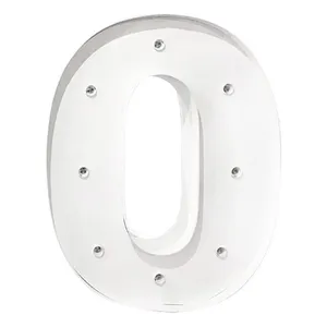 Цифра "0" белая (высота 100 см)