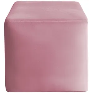 Чехол пуфик "Квадро" розовая сакура бархат