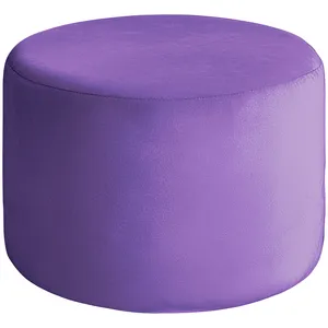 Чехол пуфик "Фуфик" миди фиолетовый люпин бархат