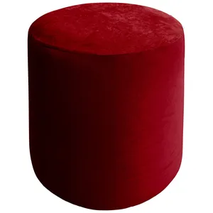 Чехол пуфик "Фуфик" мини гранатовый бархат