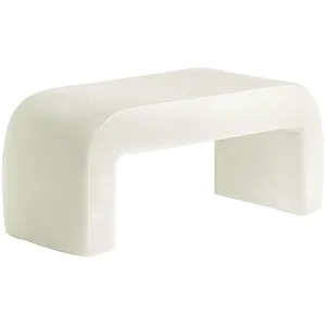 Чехол пуфик "Боу" макс | жемчужный бархат