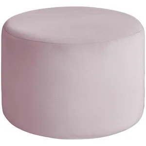 Чехол пуфик "Фуфик" миди бледно-розовый бархат