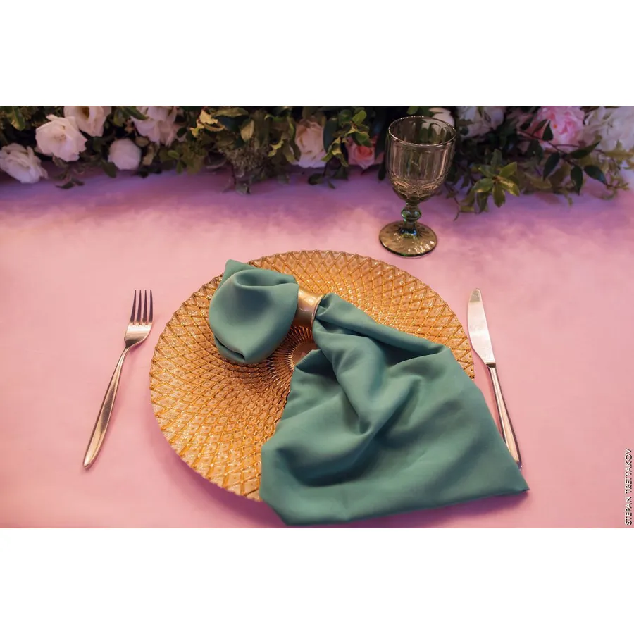 Кольцо для салфетки "Свифт" золотое - Фото миниатюра 2