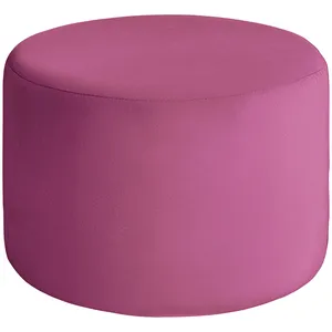 Чехол пуфик "Фуфик" миди малиновый бархат