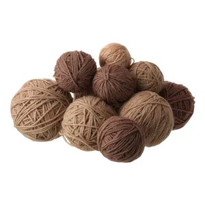 Набор из 10 клубков «Сисар» коричневых