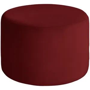 Чехол пуфик "Фуфик" миди гранатовый бархат