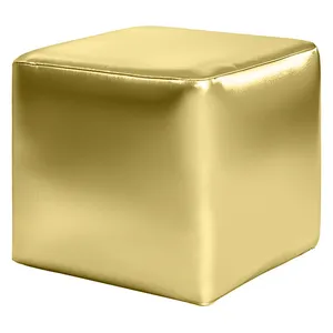 Чехол пуфик "Квадро" | золотой