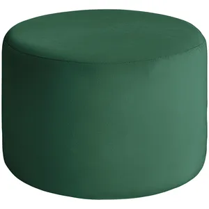 Чехол пуфик "Фуфик" миди | зеленый малахит бархат