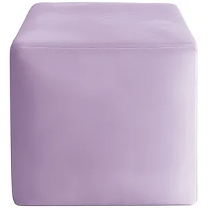 Чехол пуфик "Квадро" | сиреневая дымка бархат