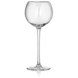 Бокал для белого вина «Санко» прозрачный с серебряным кантом