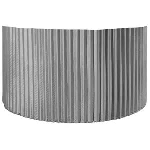 Чехол для ноги круглого стола Арис, светло-серый бархат