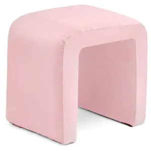 Чехол пыльно-розовый бархатный для п пуфа