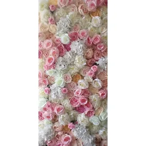 Панно цветочное, розовое