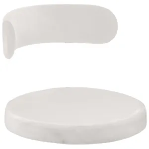 Чехол 2 шт. Лира, бархат белый теплый