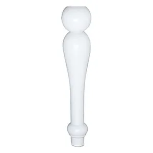 Набор 4 белых ножек для стола Змейка