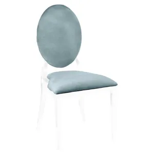 Чехол 2 шт. к стулу Вашингтон, серо-голубой бархат