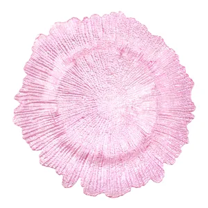 Тарелка Коралл розовая