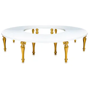 Стол "Змейка" с золотыми ножками