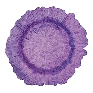 Тарелка Коралл сиреневая