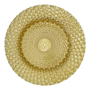 Тарелка Венеция золотая