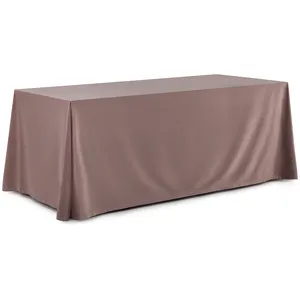 Скатерть прямоугольная бархатная пыльно-фиолетовая