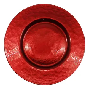 Тарелка Руби красная