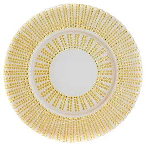 Тарелка «Грасс» золотая