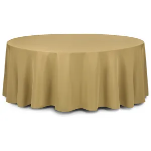 Скатерть круглая габардин бобровая