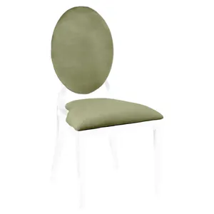 Чехол 2 шт. к стулу Вашингтон, пыльно-зеленый бархат