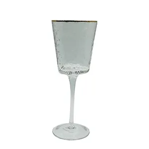 - Бокал для белого вина Салак прозрачный с золотым кантом