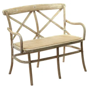 Скамья двухместная белая