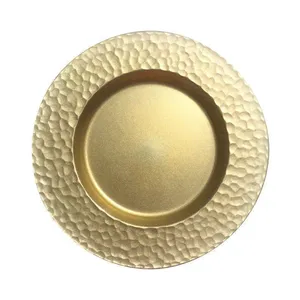 Тарелка Бари золотая