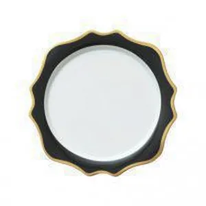 Тарелка Милан с черным бортом