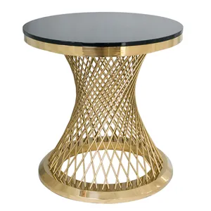 Стул круглый для торта Герольд черно-золотой