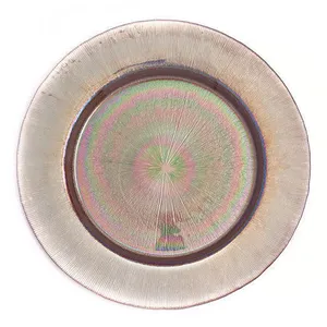 Тарелка «Текстура» розовый перламутр