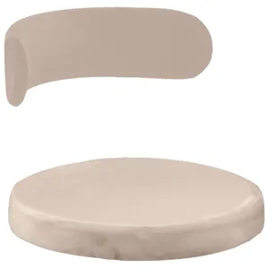 Чехол 2 шт. Лира, бархат серо-бежевый теплый