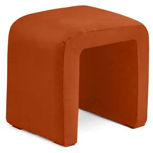 Чехол терракотовый бархатный для п пуфа