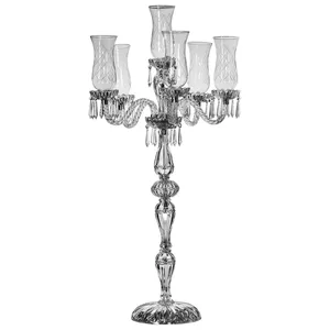 Канделябр "Грава" на 6 свечей хрустальный